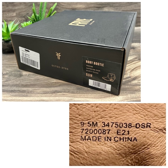 NIB Frye Rory Bootie Western Pointed Toe Lesther Ankle Boots Dusty Rose - Picture 14 of 15